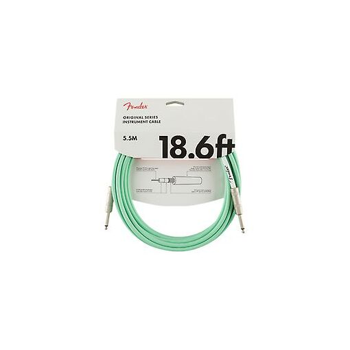 Cables de instrumento Fender Serie Original, 5.5 m, Verde Surf