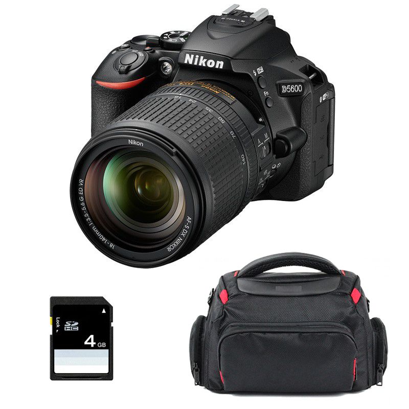 Nikon D5600 DSLR Camera with AF-S DX 18-140mm Lens and Accessories