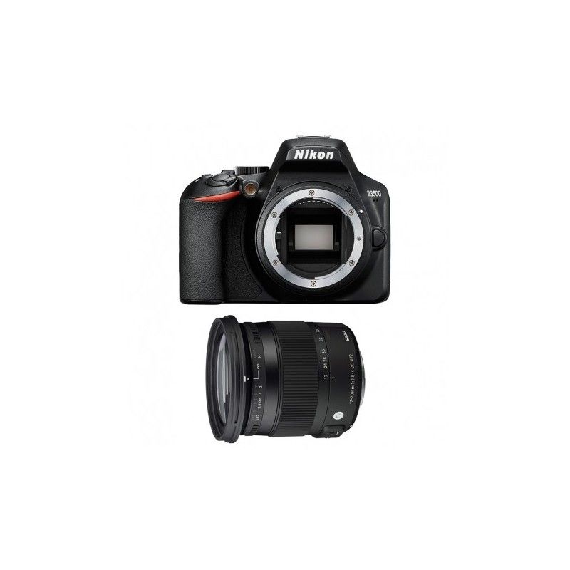Nikon D3500 DSLR Camera with Sigma 18-200mm F3.5-6.3 Lens