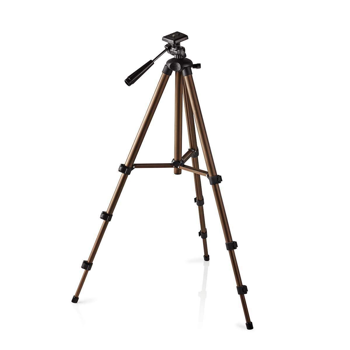 Nedis TPOD2100BZ Photo/Video Tripod with Pan & Tilt, 43in, Black/Silver