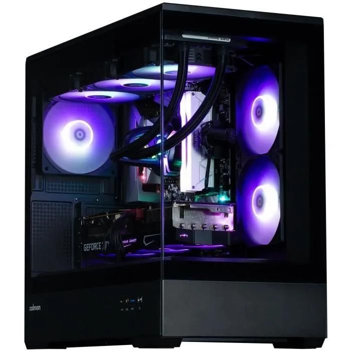 Zalman P30 Mini PC Case Micro ATX with Glass Panels - Black
