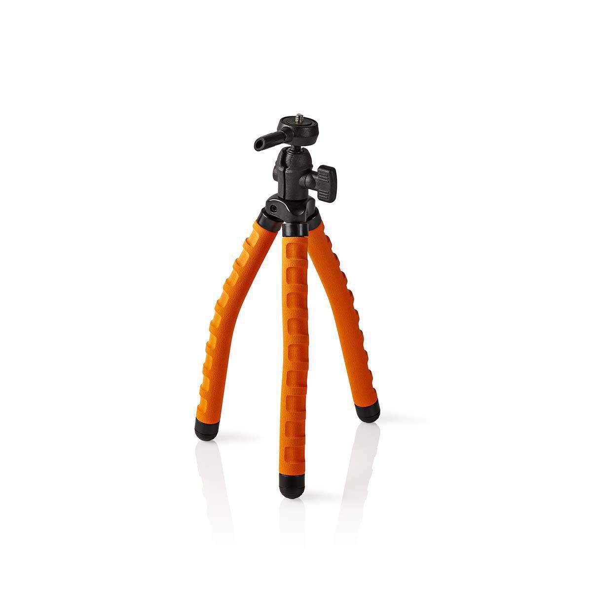 Nedis Flexible Tripod GPOD3010BK, 27.5in, 1kg, Black/Orange
