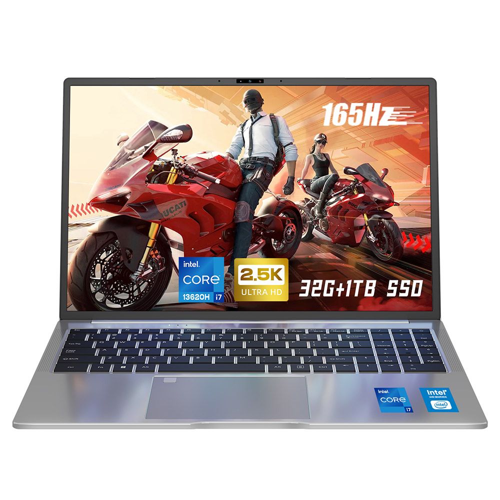 Ninkear N16 Pro 16-inch IPS Display, 2560x1600 Resolution, 165Hz Refresh Rate, Intel Core i7-13620H 10-core Max 4.9GHz - 32GB RAM - 1TB SSD, Face Unlock