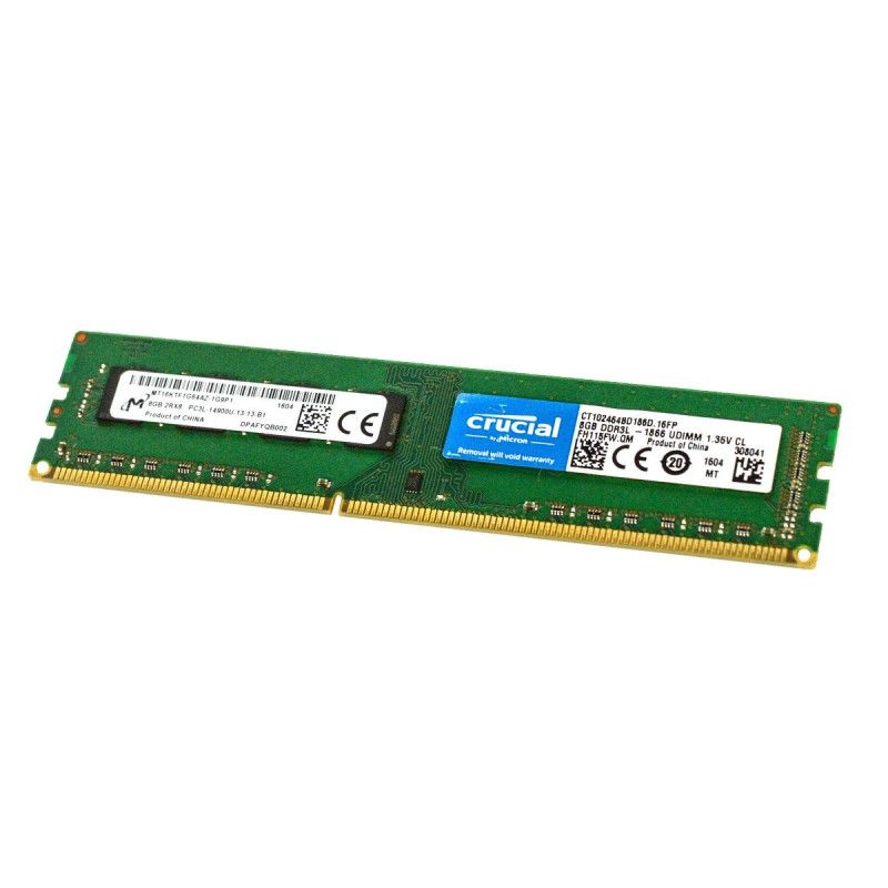 Micron 8GB DDR3 1866MHz PC3L-14900U DIMM CL13 (MT16KTF1G64AZ-1G9P1)