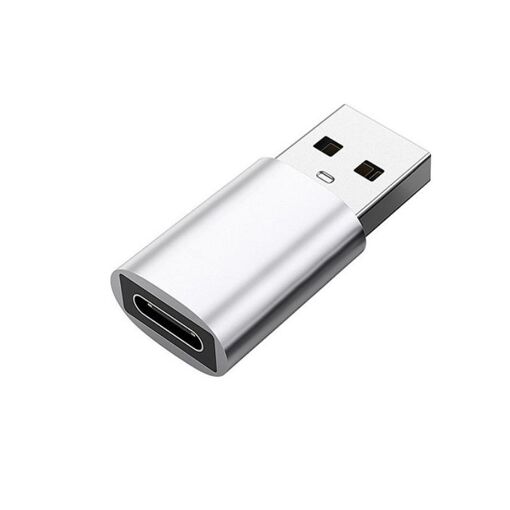 Adaptador USB 3.0 de INF (hombre a USB-C mujer) Plateado