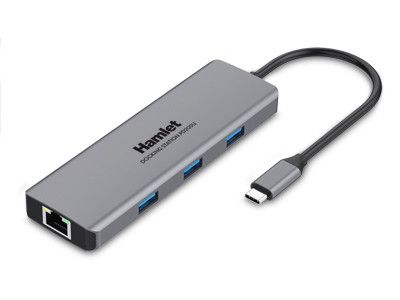 Hamlet HDKC-PD200U USB-C Docking Station (3.1 Gen 1) - Grey