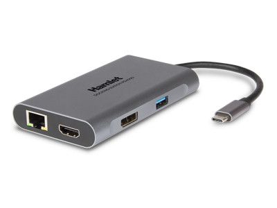 Hamlet Type-C Docking Station with USB 3.2 Gen 1 (3.1 Gen 1) - Gray