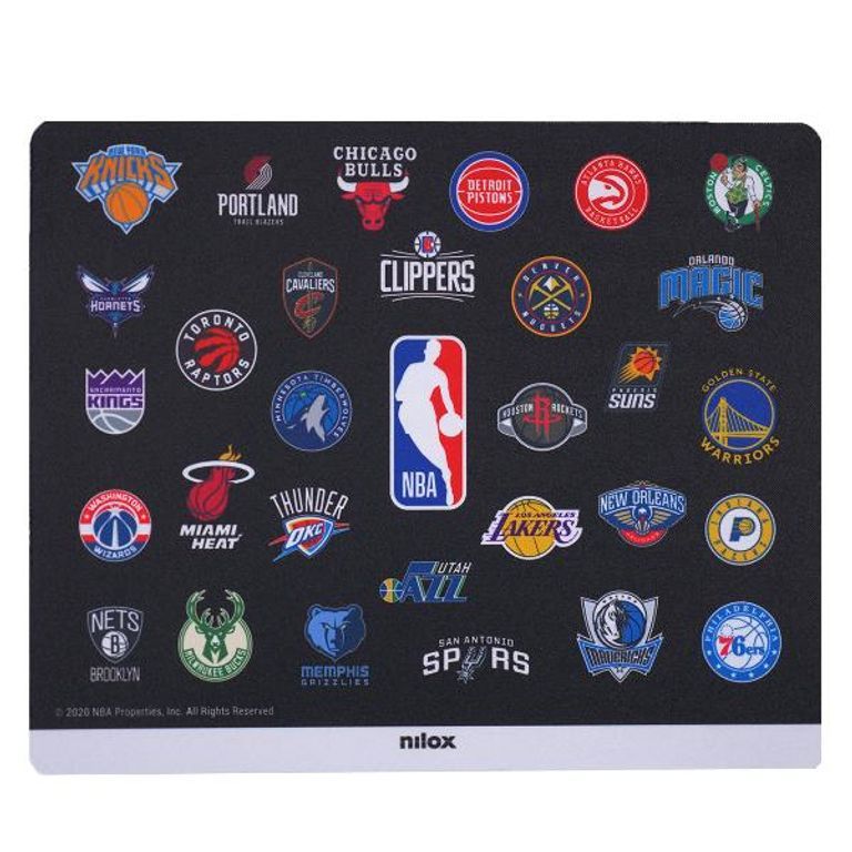 Nilox NBA Mouse Pad - Black Teams