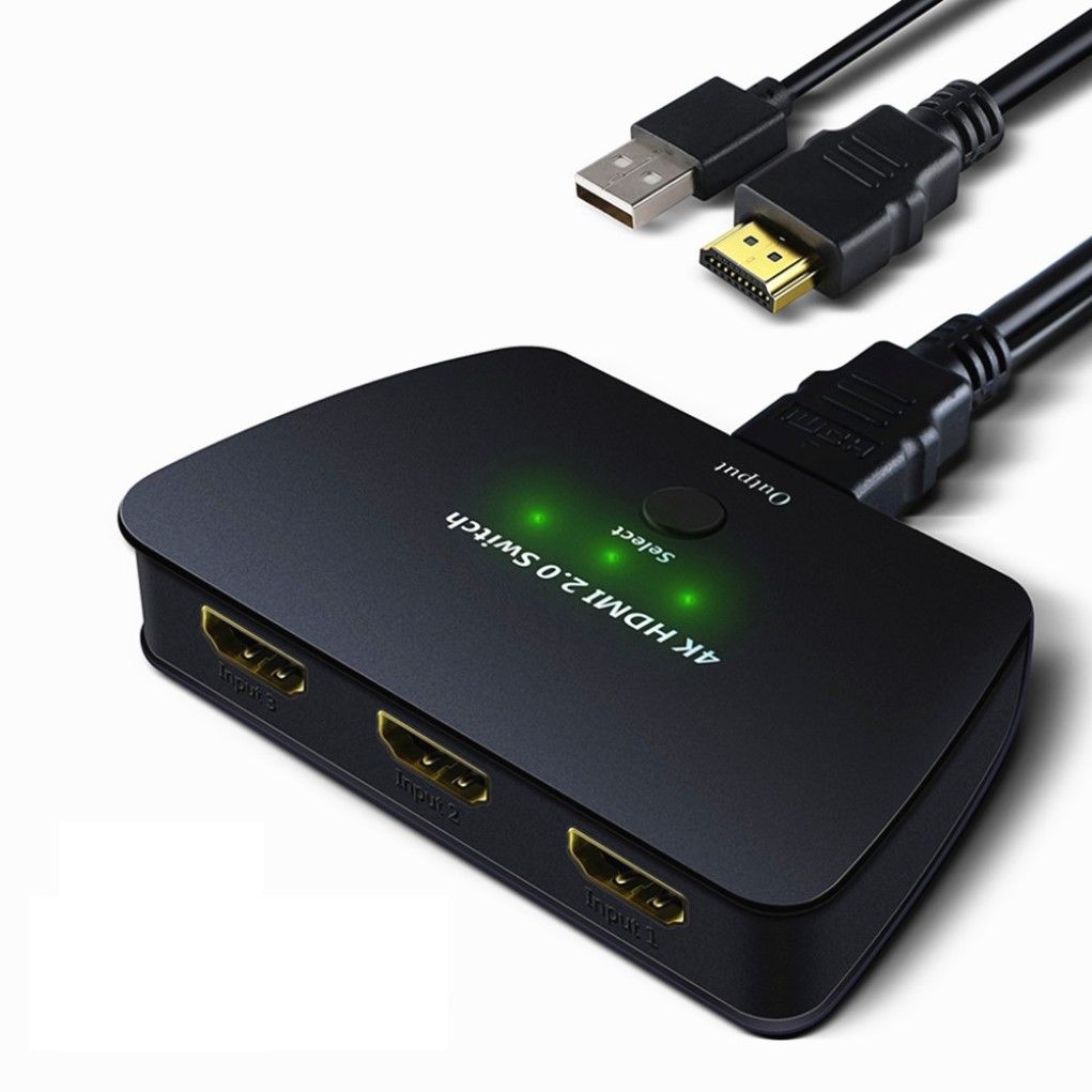 Commutateur HDMI 3x1 avec HDR 3D 4K