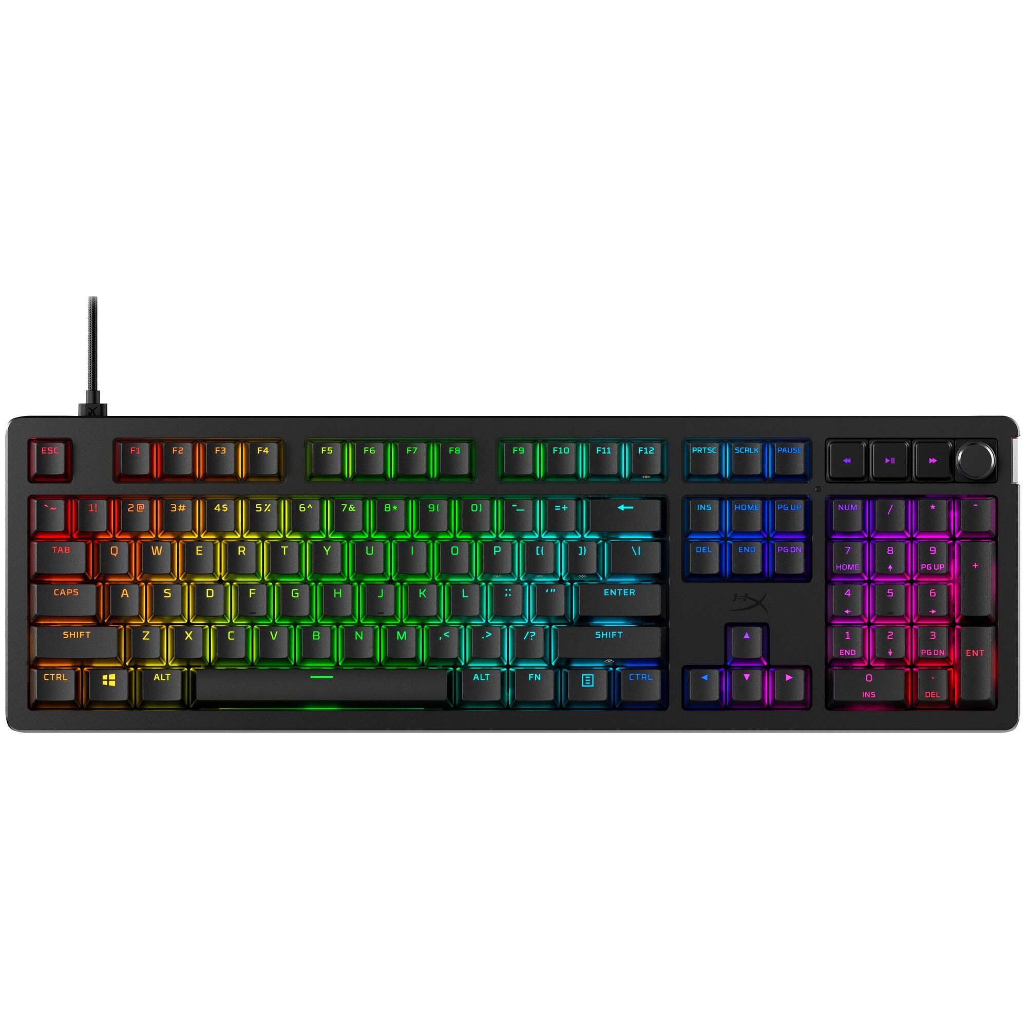HyperX Alloy Rise - Full Size Mechanical Gaming Keyboard - USB-C - AZERTY - Black