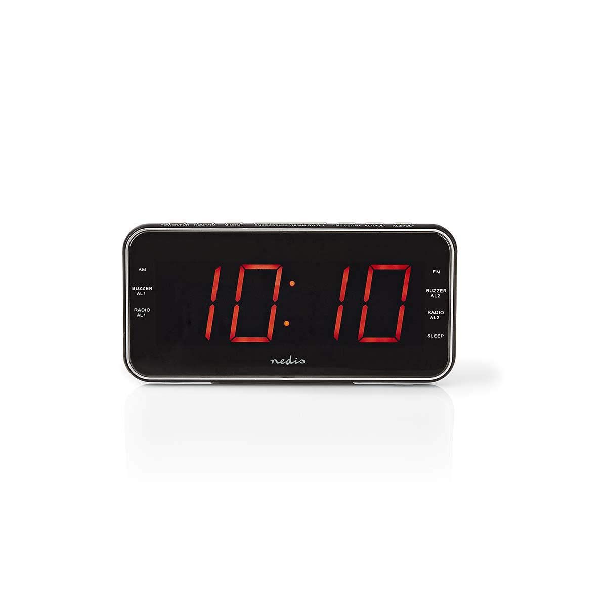 Nedis Digital Alarm Clock with 1.8" LED Display FM