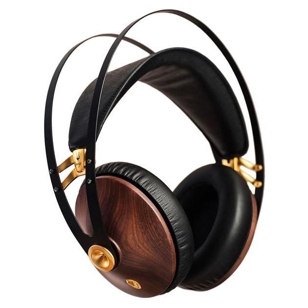 Meze 99 Classics Headphones - Nonsupport Earbuds - Over-ear - Wired - 3.5mm Jack - Walnut/Gold