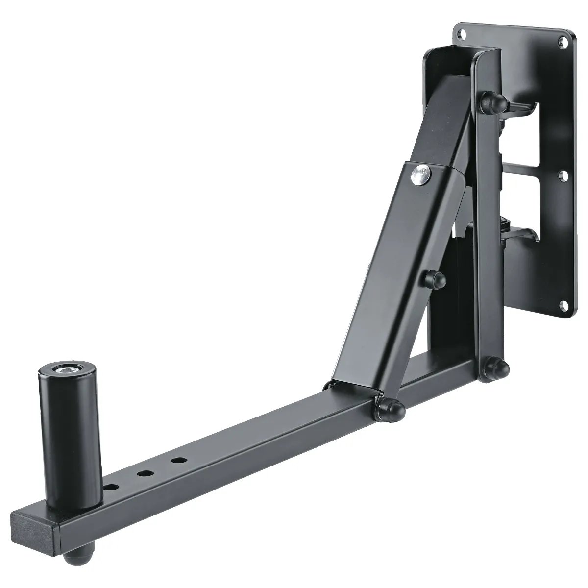 K&M 24173 - Black - Wall Mount Speaker Stand - Tilt 0° to -30° - Max Load 25 kg - Steel