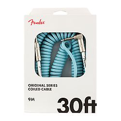 Fender Original Series Instrument Coil Cable, 9m, Daphne Blue