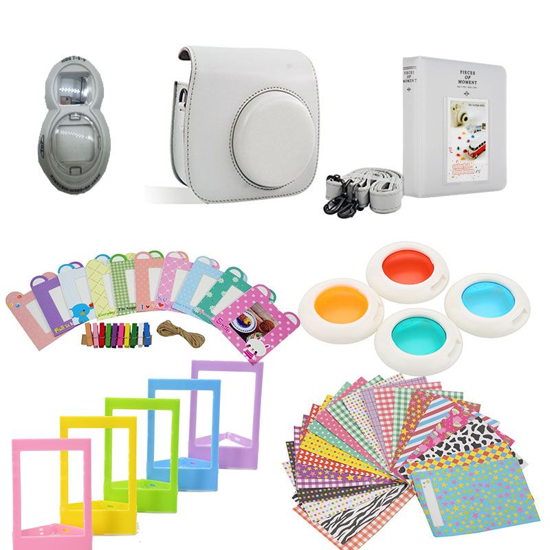 Kit de accesorios Fujifilm Instax Mini 8/9 - Blanco Humo