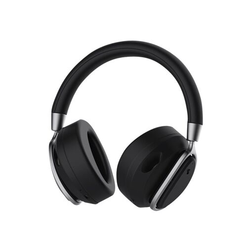 Auriculares DeFunc Mute con micrófono - Circunaurales Bluetooth inalámbricos con cancelación activa de ruido - Negro
