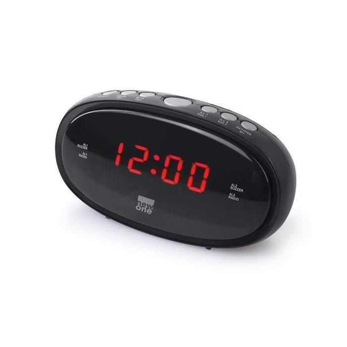 Radio réveil New One CR100 à double alarme FM
