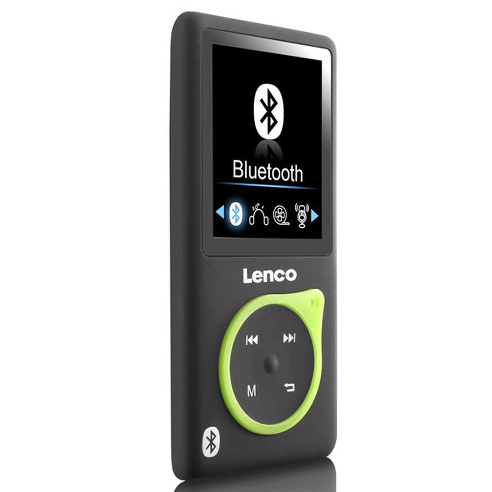Lenco Xemio-768 Lime - Bluetooth MP3 Player with Rechargeable Battery and 8GB MicroSD Card