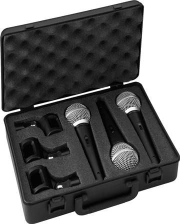 Monacor DM-3SET Voice Dynamic Microphone Set