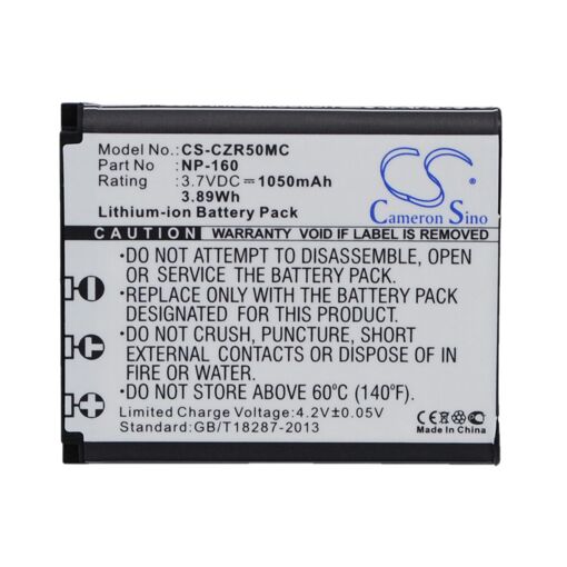 Batería Cameron Sino NP-160 3,7V 1050mAh / 3,89Wh Li-ion