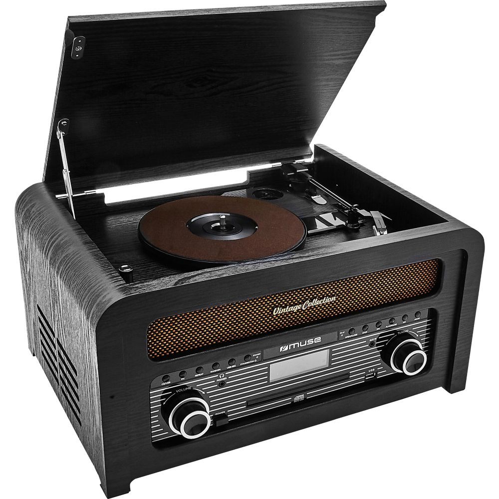 Reproductor estéreo de vinilo Muse MT-115W
