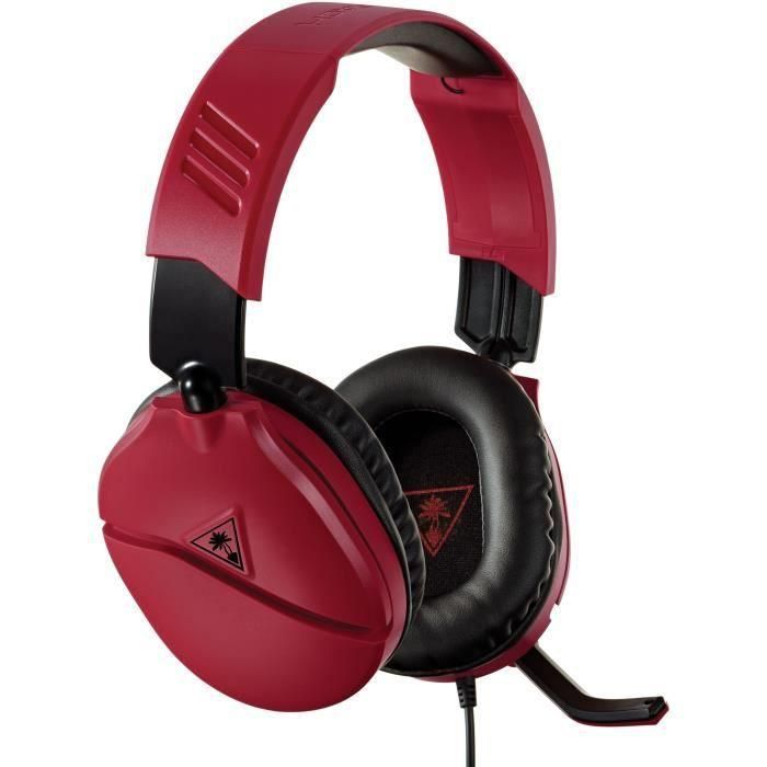 Turtle Beach RECON 70N - Wired Headset - Circum-ear - Red Dark