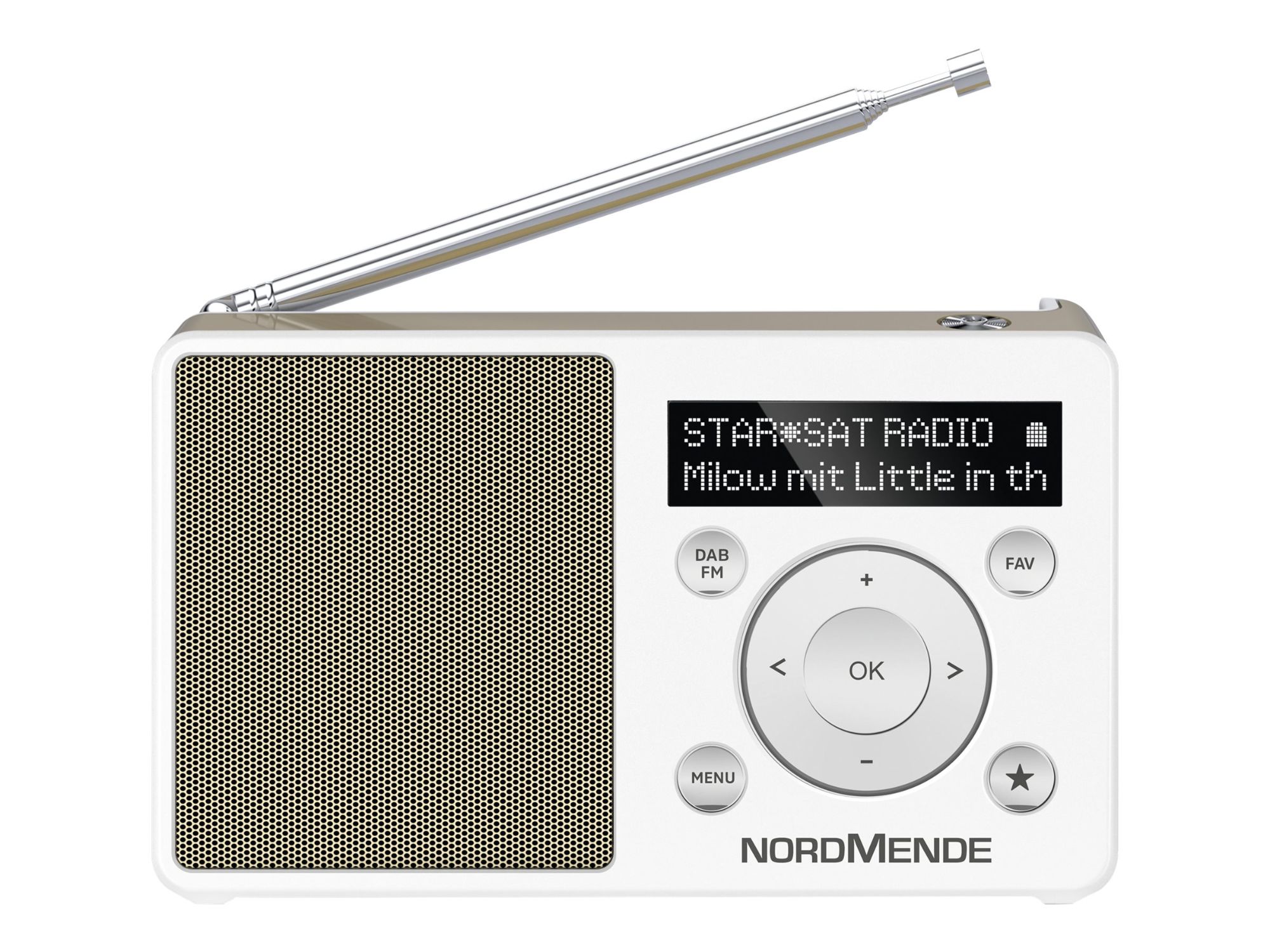 Technisat Transita 100 Portable DAB Radio - 1 Watt - White, Pearl Gold