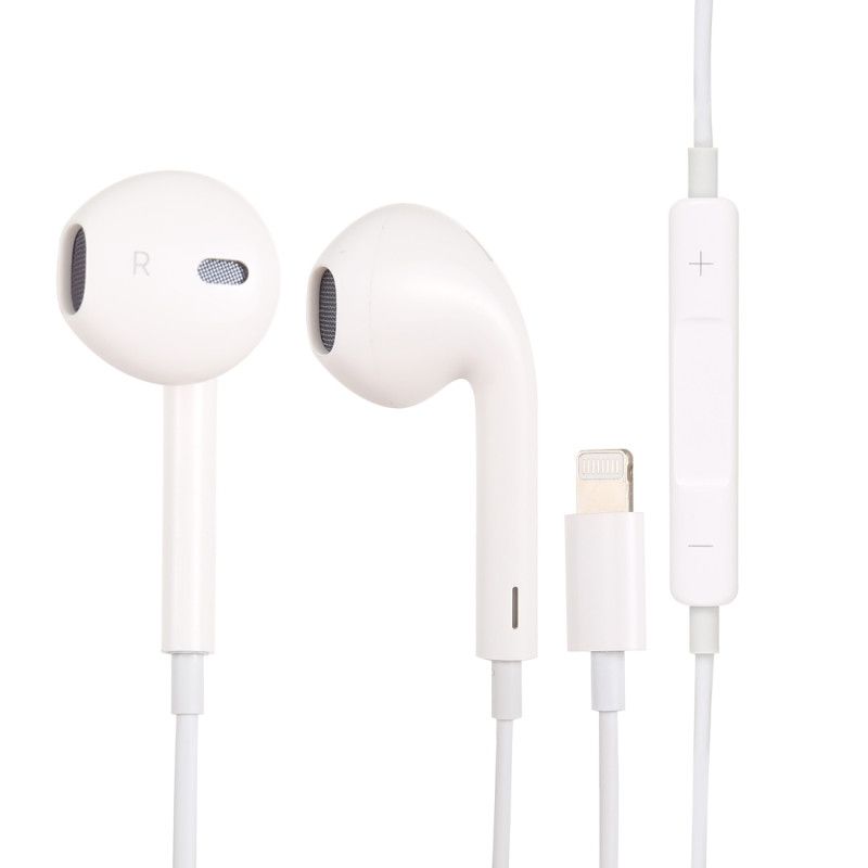 Wewoo Lightning 8-Pin Stereo Earbuds (White)