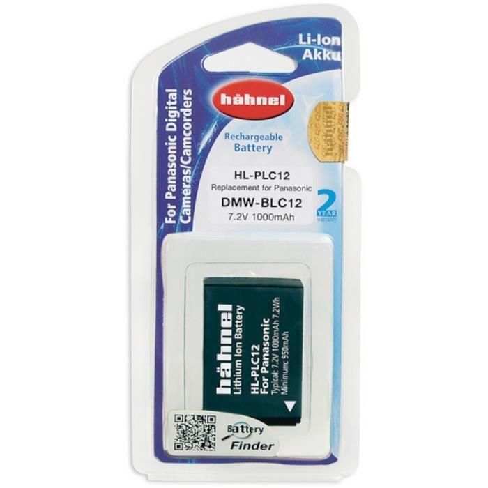 Hahnel HLPLC12 Lithium-ion Battery for Panasonic Digital Cameras (DMW-BLC12/12E)