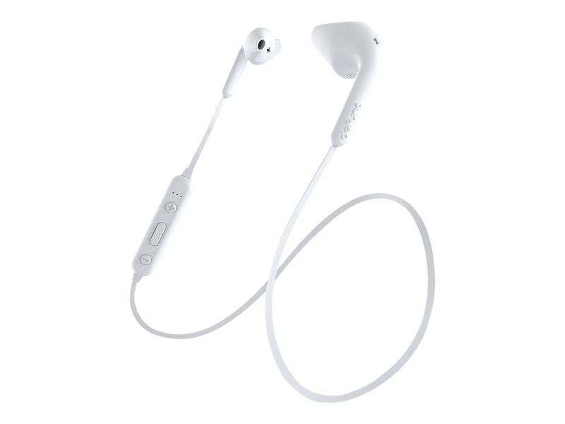 DeFunc BT Earbud Hybrid - Bluetooth Earphones with Microphone - White