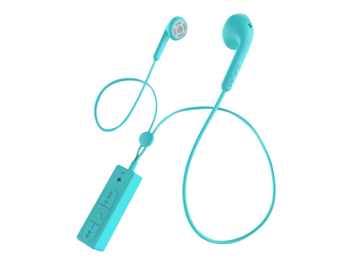 DeFunc BT Earbud Basic Talk - Bluetooth Headphones with Microphone - Cyan