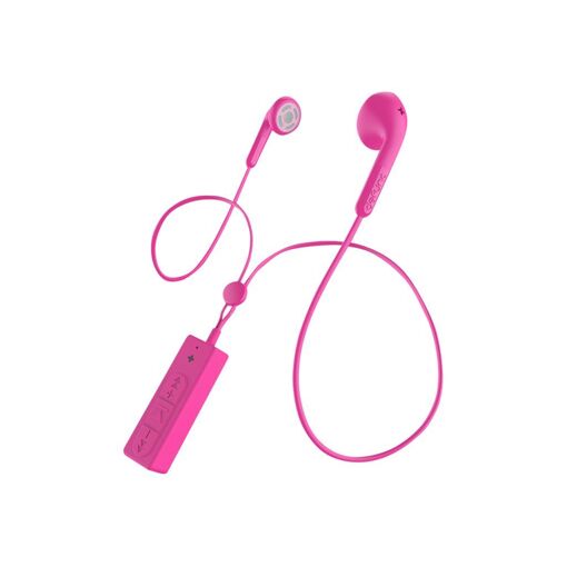 DeFunc BT Earbud Basic Talk - Bluetooth Wireless Earbuds with Microphone - Pink