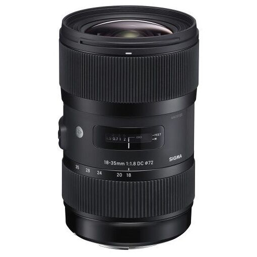 Sigma 18-35mm f/1.8 DC HSM Black Lens