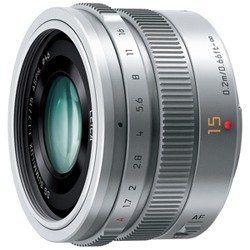 Panasonic LUMIX Leica DG Summilux 15mm f/1.7 ASPH Lens, Silver (H-X015-S)