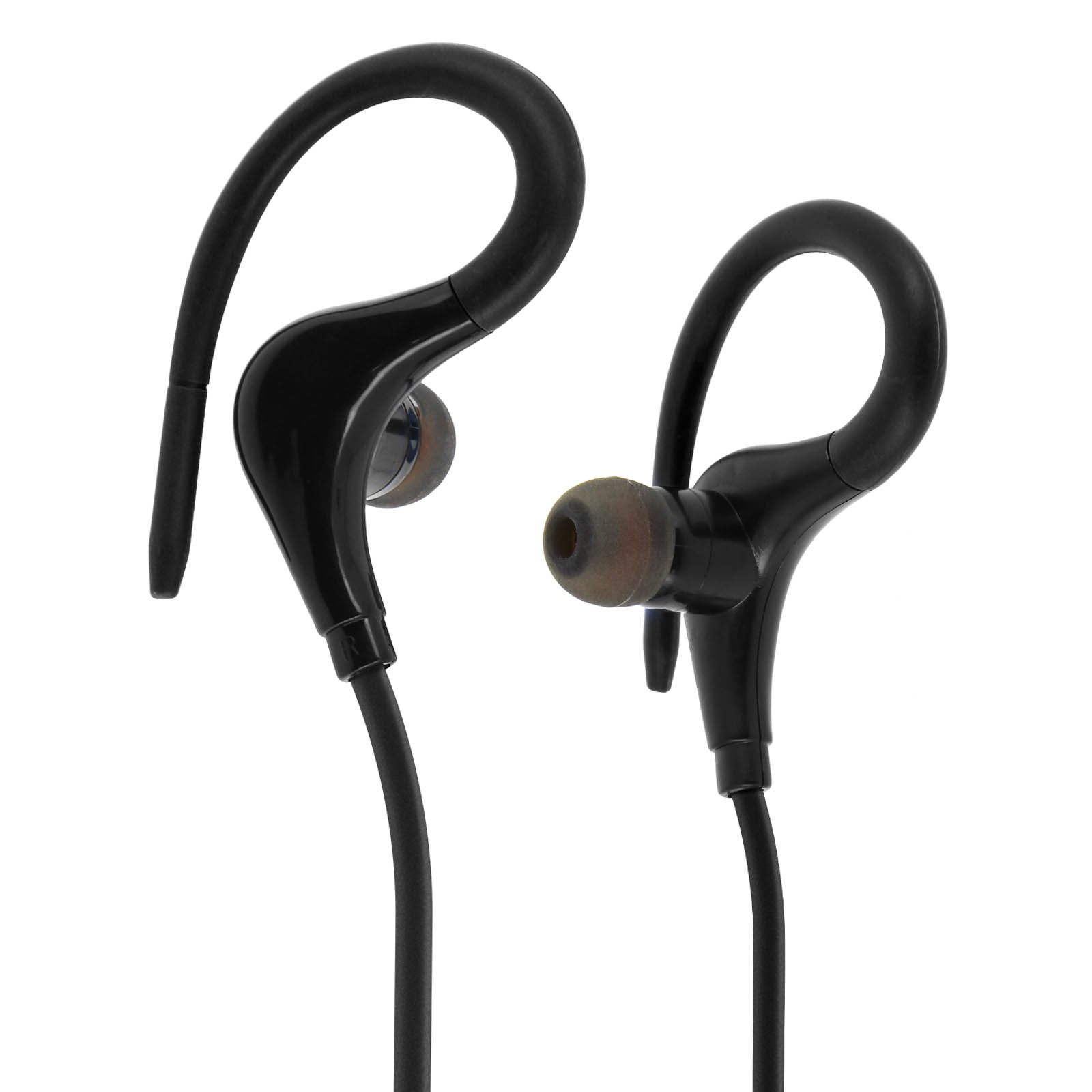 Avizar Sport Bluetooth Headphones with Remote and Built-in Microphone - Black