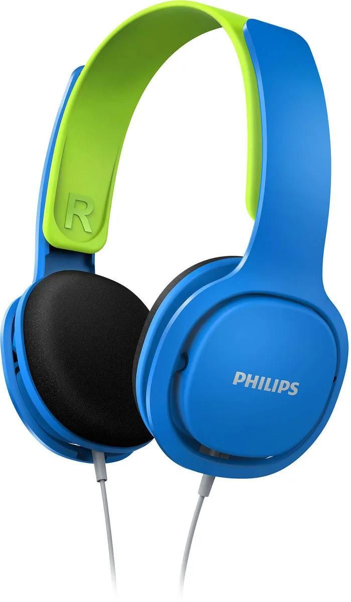 Philips Kids SHK2000 - Over-Ear Headphones - Wired - 3.5mm Jack - Acoustic Isolation - Blue, Green
