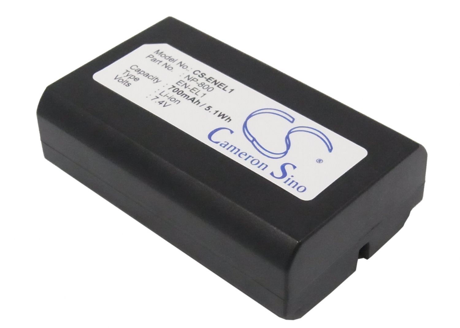 Minolta Li-ion Battery 7.4V 700mAh ENEL1 NP800/NP-800 for Nikon Coolpix 4300, 4500, 4800