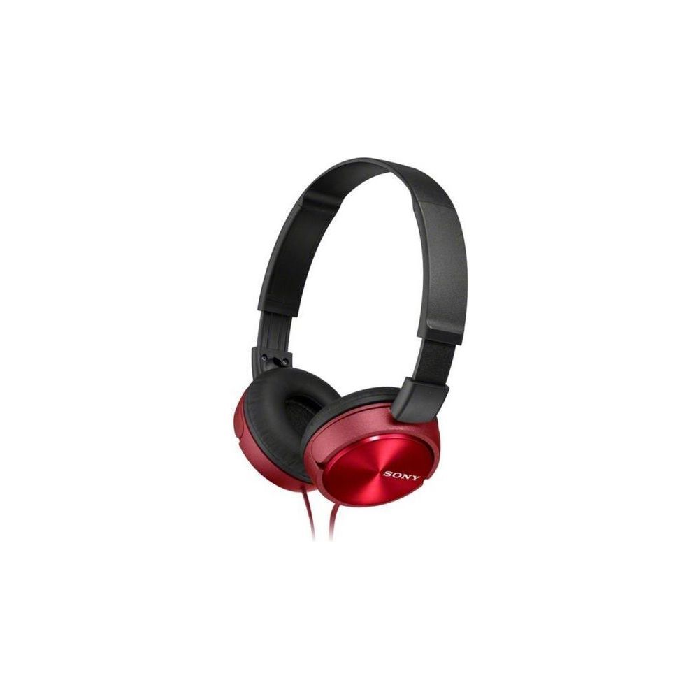 Sony MDR-ZX310AP - ZX Series - Wired Headphones with Microphone - Over-ear - Red