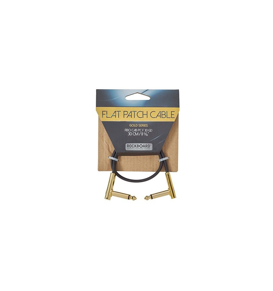 Rockboard Flat Patch Gold Series CAB-PC-F-30-GD - 30cm Cable Patch