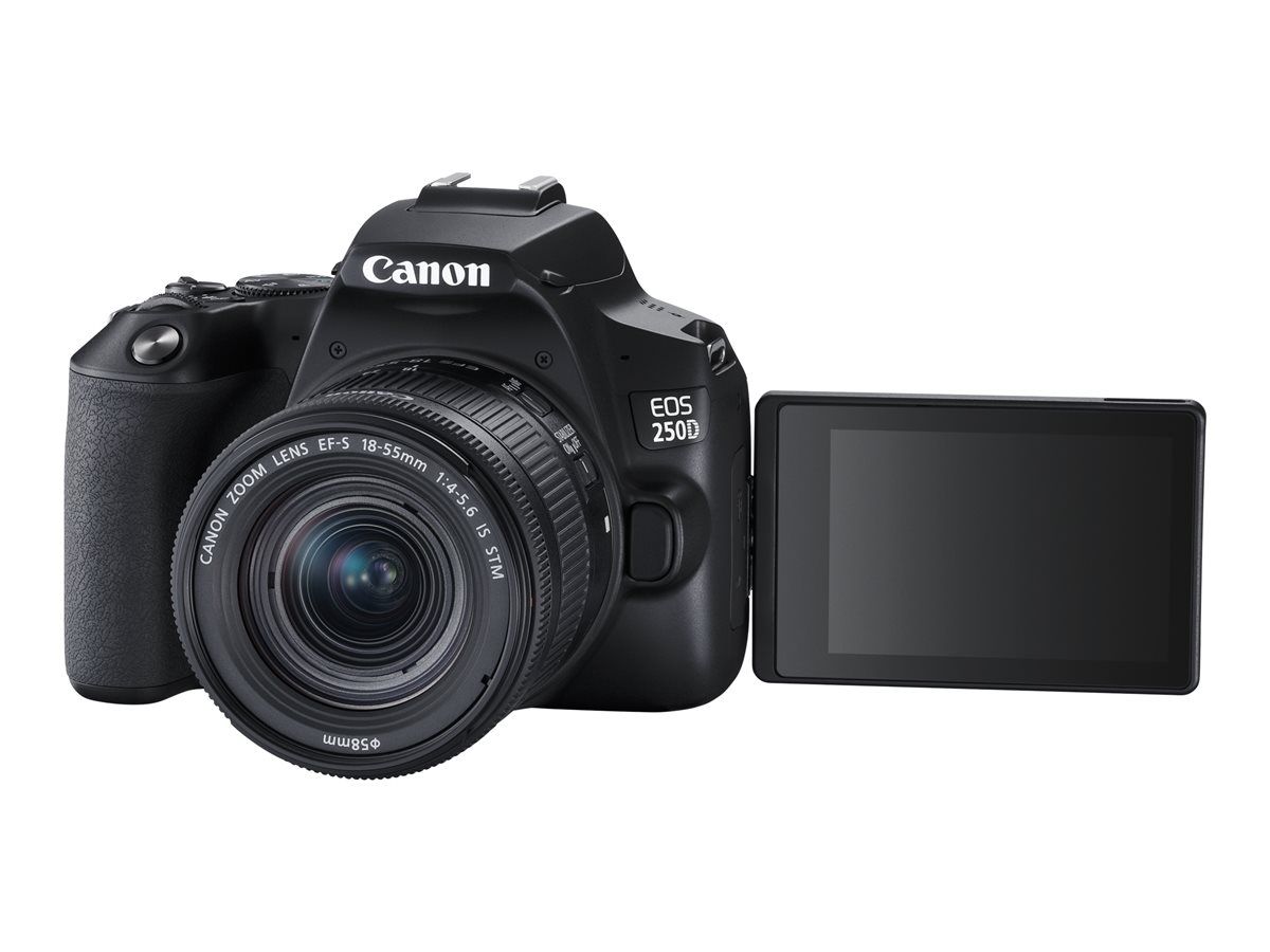 Canon EOS 250D Black with EF-S 18-55mm III Lens