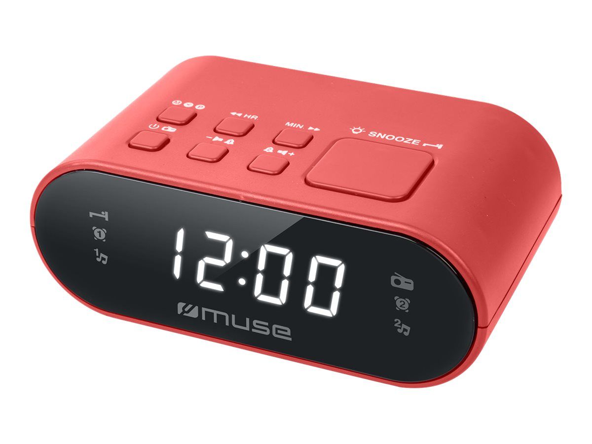Muse M-10 Rojo - Radio Despertador - Rojo
