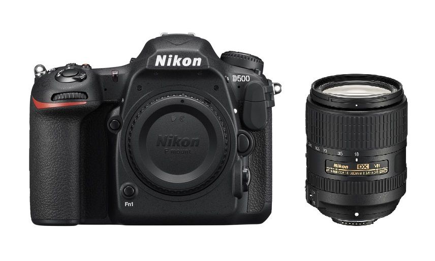 Cámara DSLR Nikon D500 de 20,9 MP con lente AF-S 18-300mm F3.5-6.3G ED VR