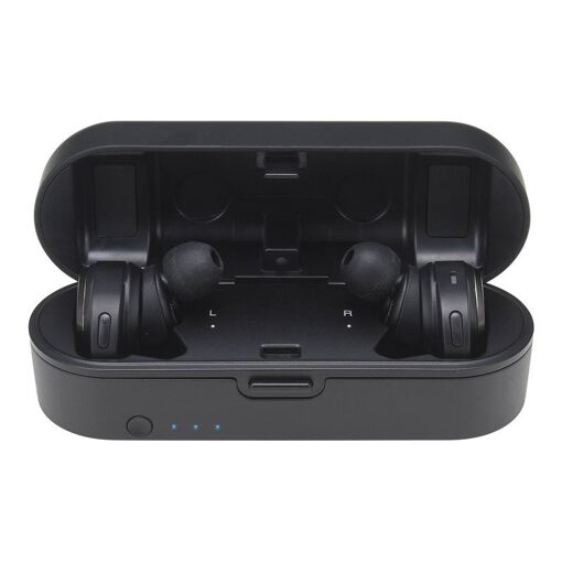 Audio-Technica ATH CKR7TW Wireless Earbuds with Microphone - Black