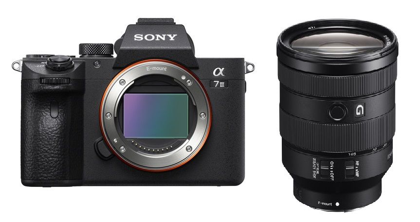 Appareil photo hybride Sony Alpha A7 III 24,2 mégapixels avec objectif SEL 24-105 mm F4 G OSS
