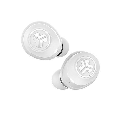 Auriculares Bluetooth JLab JBuds Air - Tonos Personalizables, Resistentes al Agua, Blanco