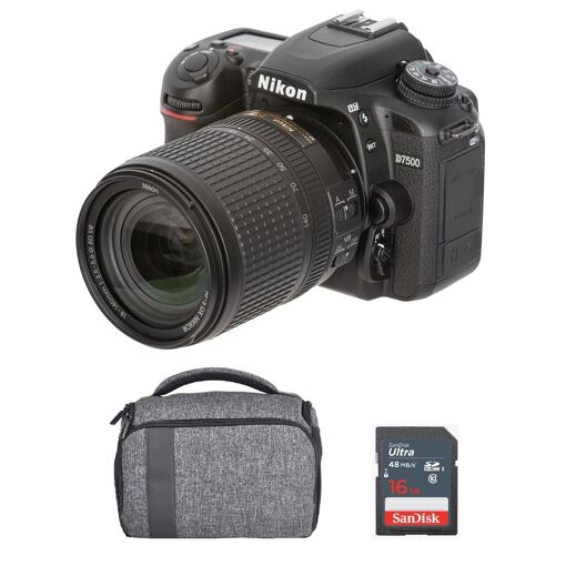Cámara DSLR Nikon D7500 de 20,9 MP con kit lente AF-S 18-140 mm f/3,5-5,6G ED VR DX