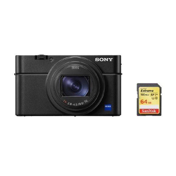 Sony RX100 IV Digital Camera with 64GB SD Card