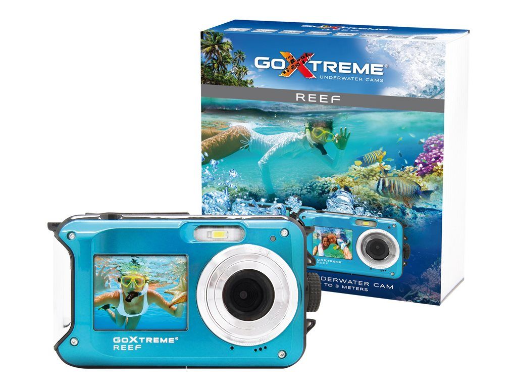 Easypix Compact Camera - 8MP / 24MP (interpolated) - 1080p - Waterproof to 3m - Blue