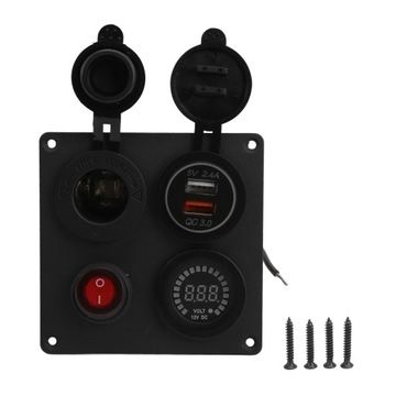 Wudding Multifunctional 1-Group Switch Panel with Dual USB QC3.0 Port