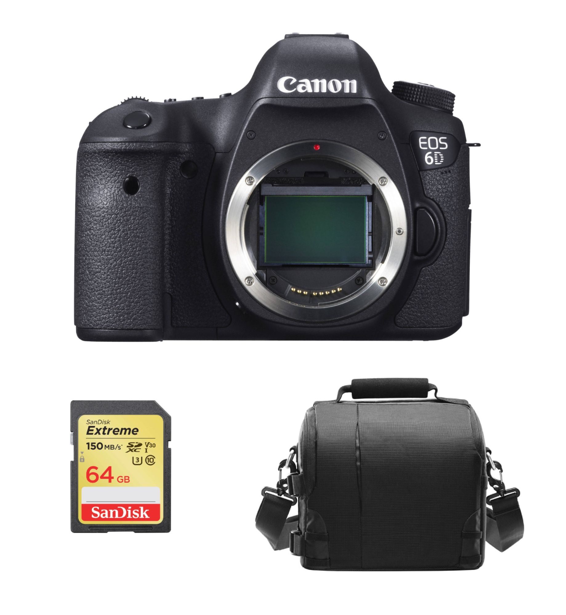 Canon EOS 6D Body + 64GB SD Card + Camera Bag